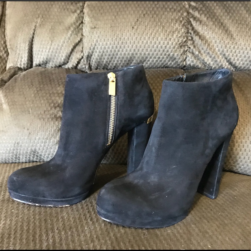 Black Michael Kors Suede Booties